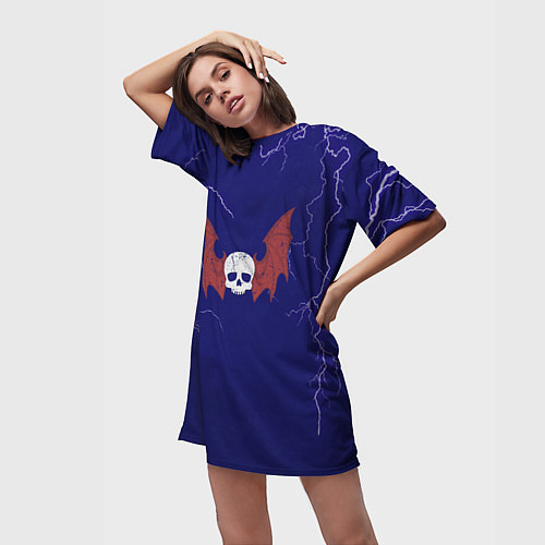 Женская длинная футболка Повелители ночи до Ереси цвет легиона / 3D-принт – фото 3
