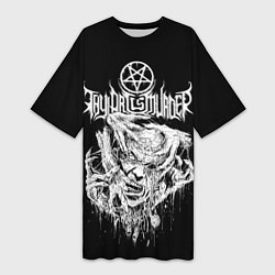 Футболка женская длинная Thy Art Is Murder - Hate, цвет: 3D-принт