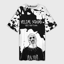 Футболка женская длинная Velial Squad свет или тьма,, цвет: 3D-принт