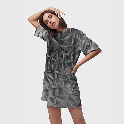 Женская длинная футболка Pattern 2022 vanguard / 3D-принт – фото 3