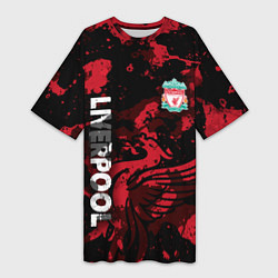 Женская длинная футболка Ливерпуль, Liverpool