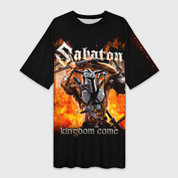 Футболка женская длинная Kingdom Come - Sabaton, цвет: 3D-принт