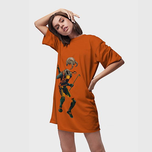 Женская длинная футболка Костюм Гордона / 3D-принт – фото 3