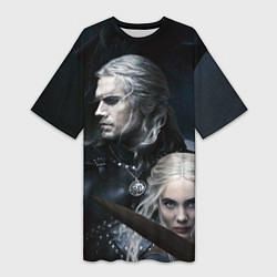 Футболка женская длинная THE WITCHER 2 SEASON, цвет: 3D-принт