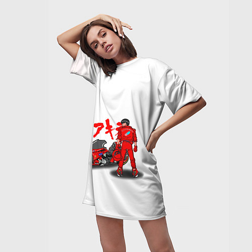 Женская длинная футболка Эпичный Сётаро - Akira / 3D-принт – фото 3