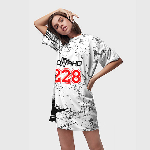 Женская длинная футболка 228 - Гранж / 3D-принт – фото 3