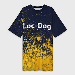 Футболка женская длинная Loc-Dog Арт, цвет: 3D-принт