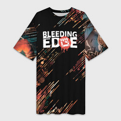 Футболка женская длинная Bleeding Edge!, цвет: 3D-принт