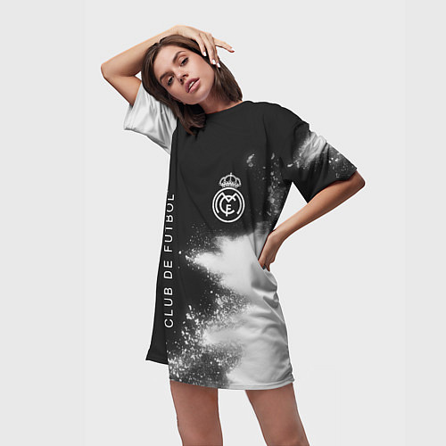 Женская длинная футболка ФК Арт / 3D-принт – фото 3
