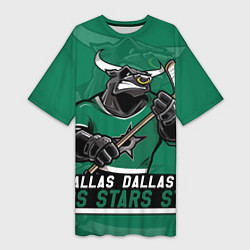 Женская длинная футболка Dallas Stars, Даллас Старз