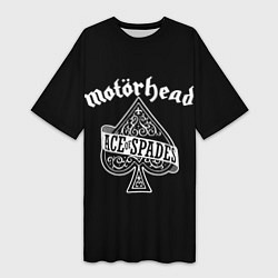 Футболка женская длинная Motorhead Моторхед, цвет: 3D-принт