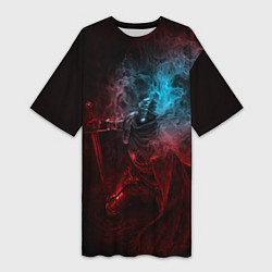 Футболка женская длинная Погасший рыцарь Elden Ring, цвет: 3D-принт