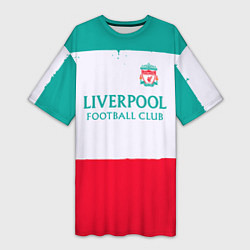 Футболка женская длинная Liverpool sport, цвет: 3D-принт