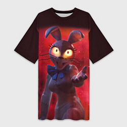 Футболка женская длинная Five Nights at Freddys Ванесса, цвет: 3D-принт