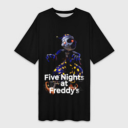 Футболка женская длинная Five Nights at Freddys: Security Breach воспитател, цвет: 3D-принт