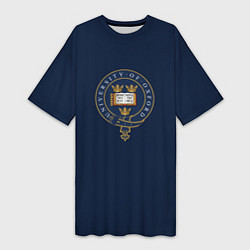 Женская длинная футболка Oxford - эмблема университета