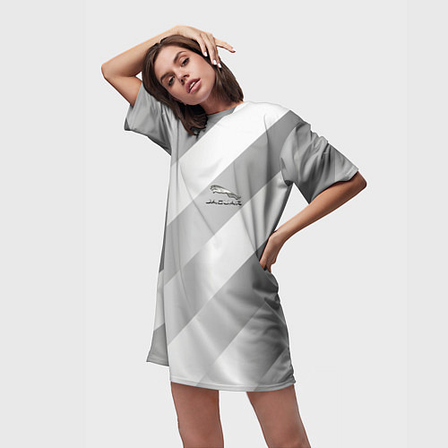 Женская длинная футболка JAGUR / 3D-принт – фото 3
