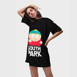 Футболка женская длинная Южный парк - Эрик, цвет: 3D-принт — фото 2