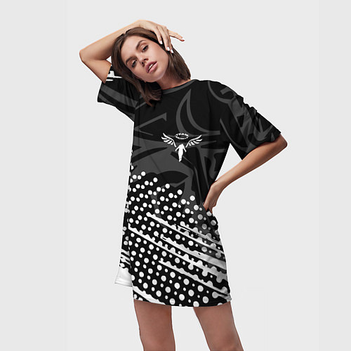 Женская длинная футболка Токийские мстители Tokyo Revengers / 3D-принт – фото 3