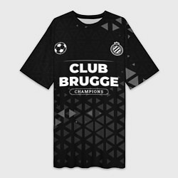 Женская длинная футболка Club Brugge Форма Champions