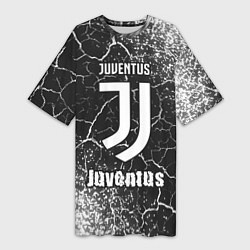 Футболка женская длинная ЮВЕНТУС Juventus - Арт, цвет: 3D-принт