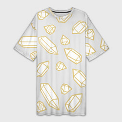 Футболка женская длинная URAL Crystal, цвет: 3D-принт