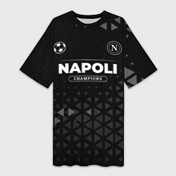 Футболка женская длинная Napoli Форма Champions, цвет: 3D-принт