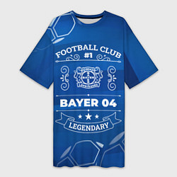 Футболка женская длинная Bayer 04 FC 1, цвет: 3D-принт