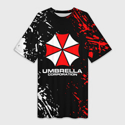 Футболка женская длинная Umbrella Corporation Resident Evil, цвет: 3D-принт