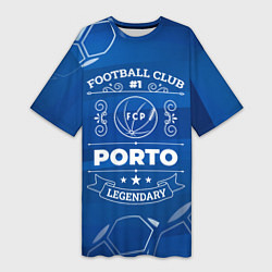 Футболка женская длинная Porto - Football Club Number 1, цвет: 3D-принт
