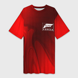 Футболка женская длинная FORZA HORIZON - Арт, цвет: 3D-принт