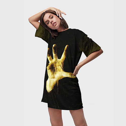Женская длинная футболка System of a Down дебютный альбом / 3D-принт – фото 3