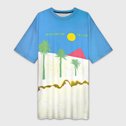 Футболка женская длинная Boys Dont Cry - The Cure, цвет: 3D-принт