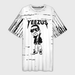 Женская длинная футболка Kanye west - yeezus