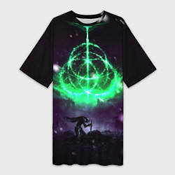 Футболка женская длинная Elden ring art, цвет: 3D-принт