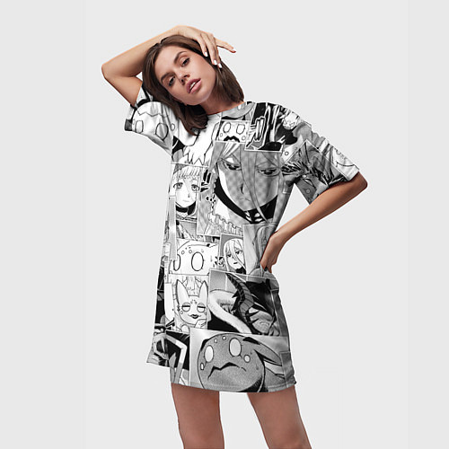 Женская длинная футболка Да я паук и что с того pattern / 3D-принт – фото 3