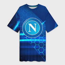 Футболка женская длинная Napoli Абстракция, цвет: 3D-принт