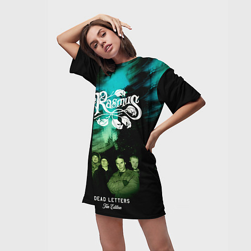 Женская длинная футболка Dead Letters - The Rasmus / 3D-принт – фото 3
