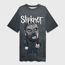 Футболка женская длинная Dark Slipknot, цвет: 3D-принт