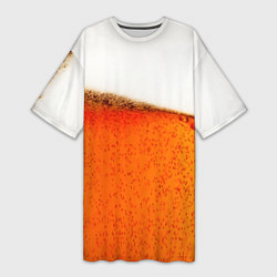 Женская длинная футболка Тёмное пиво
