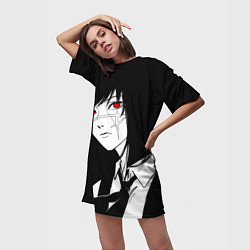 Футболка женская длинная Аса митака - Йор, цвет: 3D-принт — фото 2