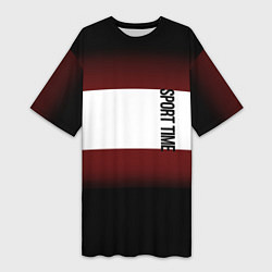 Футболка женская длинная Россия 99 Московский регион, цвет: 3D-принт