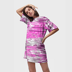 Футболка женская длинная Softness, цвет: 3D-принт — фото 2