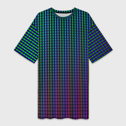 Футболка женская длинная Multicolored texture, цвет: 3D-принт