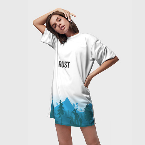 Женская длинная футболка Rustli / 3D-принт – фото 3