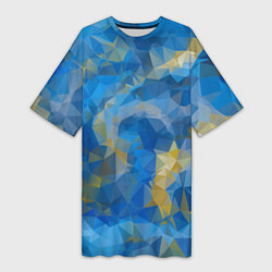 Женская длинная футболка Blue style