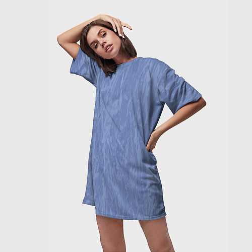 Женская длинная футболка Текстура лавандовый / 3D-принт – фото 3