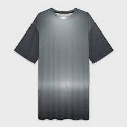 Футболка женская длинная Прогулка по воде, цвет: 3D-принт