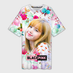 Футболка женская длинная Blackpink Lisa, цвет: 3D-принт