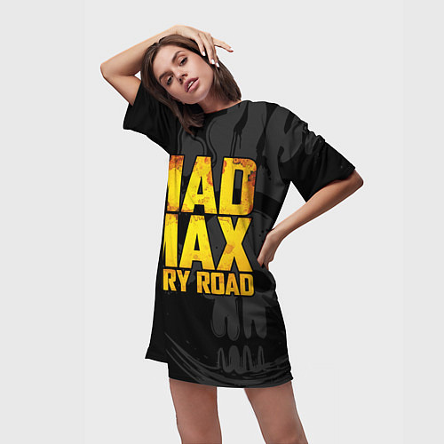 Женская длинная футболка Mad max - what a lovely day / 3D-принт – фото 3